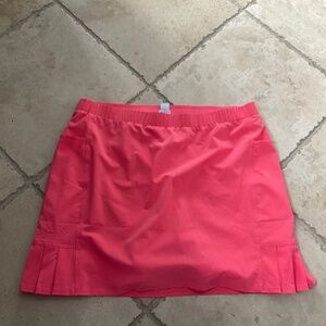 Chico’s Zenergy UPF Side-Pleat Skort Size 16 Chico’s Size 3 - bright coral golf
